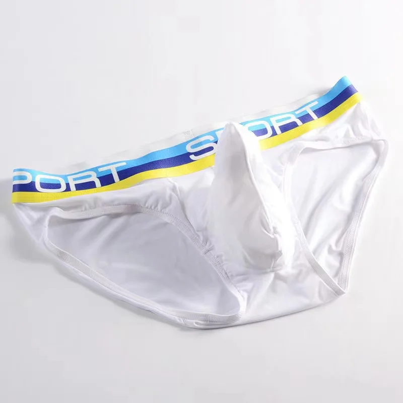 Elephant nose Sexy Men Underwear U Convex briefs pouch Breathable Mesh sexi shorts Male Underpants cueca Gay penis silk Summer