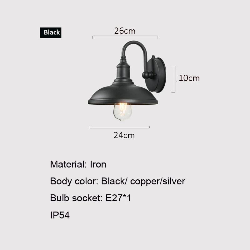 New Outdoor Light Retro Induction Wall Lamp Outdoor Community Villa Courtyard Gate Garden Lamp Door Exterior Wall Lamp