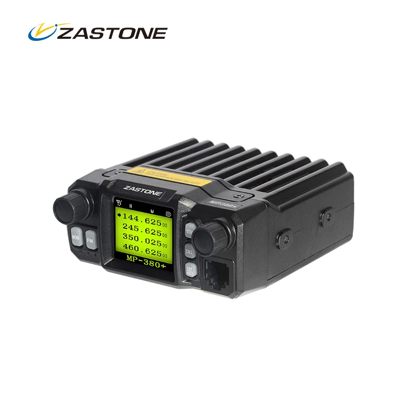 Imagem -03 - Zastone-rádio de Comunicação Automotivo Walkie Talkie para Carro Mp380 Mais cb Bidirecional Uhf Vhf Vhf 25w Quad-band Mini