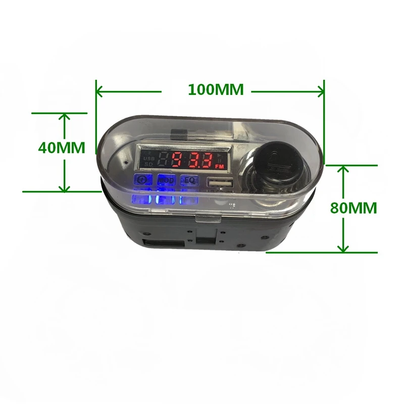 Motorcycle o Sound System Stereo Speaker Waterproof Motorbike Scooter FM Radio Bluetooth USB TF MP3 Music Player Kit