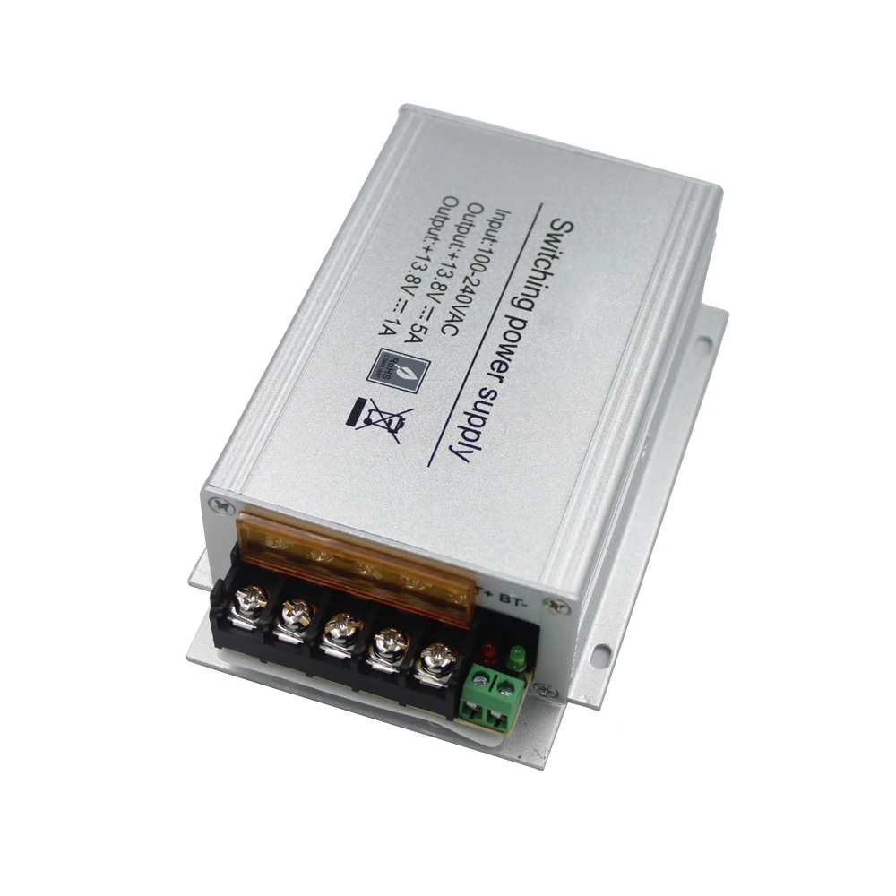 Mini adaptador de fonte de alimentação, adaptador de liga de alumínio de 12v 5a ac 100-240v com controle de acesso