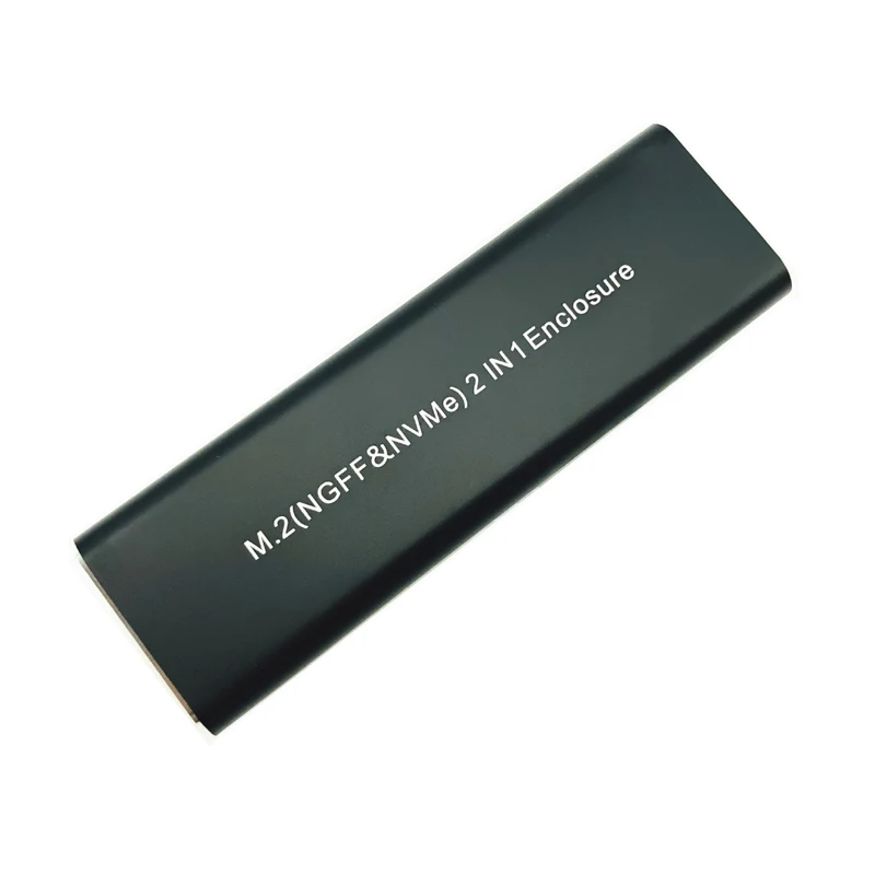M.2 NVME SSD To USB 3.1,10Gbps โปรโตคอลแบบ Dual M2 NVMe กล่อง,PCIe NGFF SATA M2 NVMe Enclosure อะแดปเตอร์ OTG สำหรับ M.2 SSD