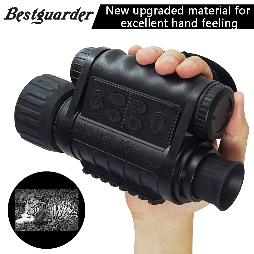 Bestguarder Night Vision 5x Zoom 350m full dark 5MP HD Telescope Infrared Camera Hunting Monocular Binocular Optical Night Sight