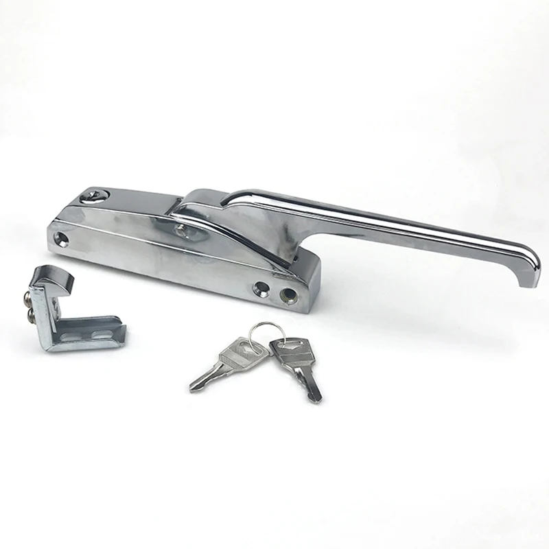 Side-Mounted Freezer Oven Door Handle Cold Storage Knob Lock Latch Hardware Pull Part Industrial