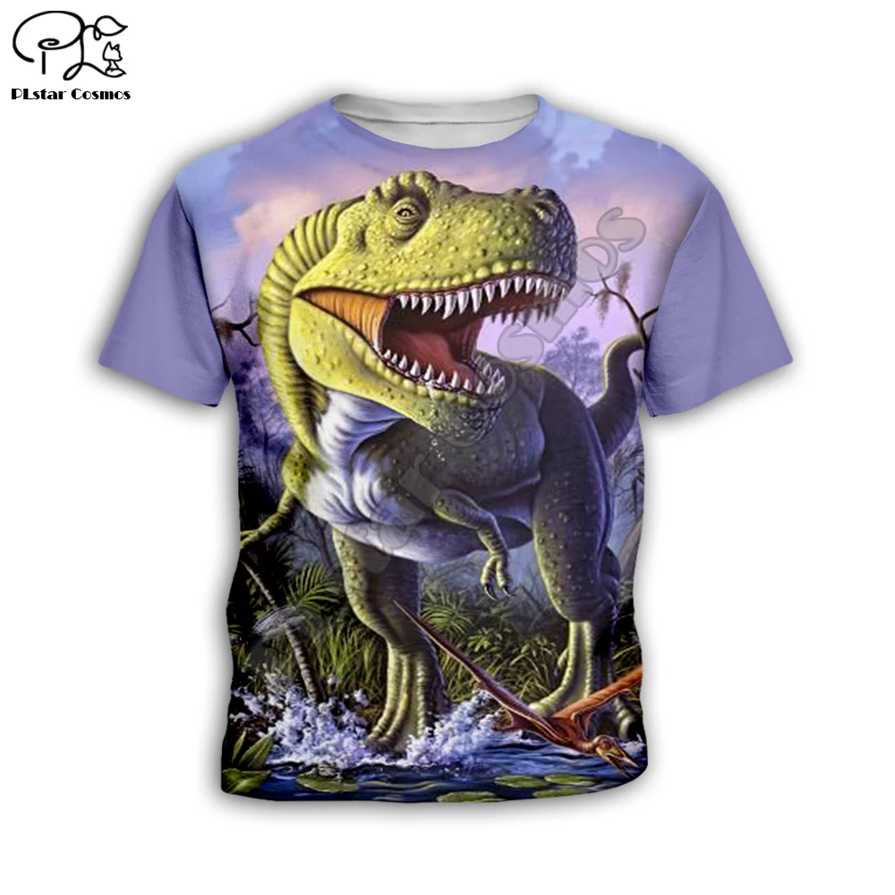 

Dinosaur 3D Printed Tshirts Children Shorts Sleeve Boy For Girl Summer T-Shirts Funny Animal Kids tshirts 08