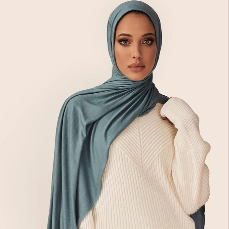 Bufanda de gran tamaño para mujeres musulmanas, Hijab musulmán de 80x180cm, Pashmina, moda islámica, 2024