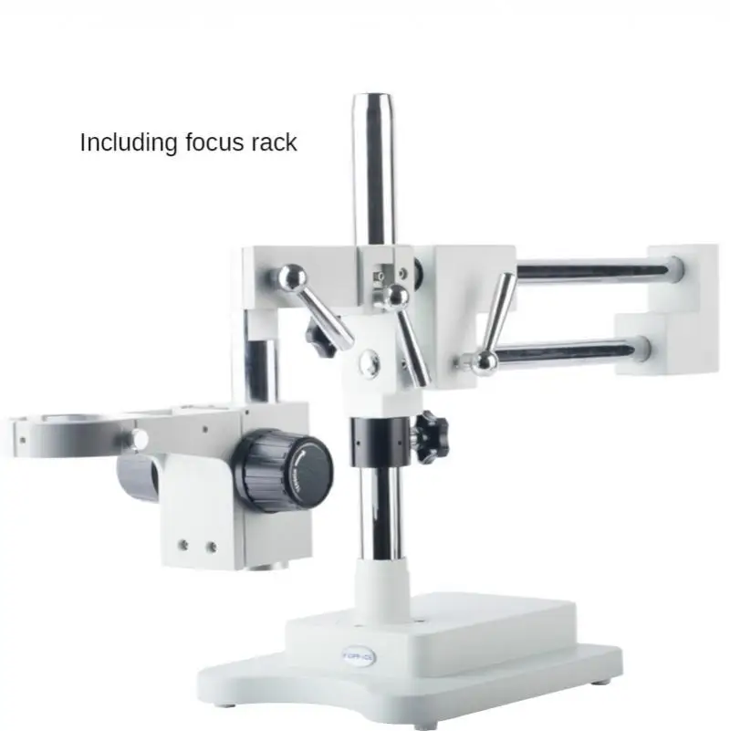 KP-L2 supporto per microscopio Stereo microscopio ottico supporto a doppio braccio colonna supporto per messa a fuoco da 32mm