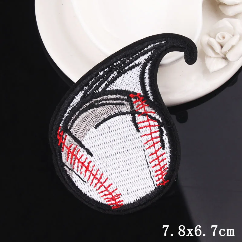 Embroidered Soccer Patches Iron On Patches For Clothes Basketball Tennis Stickers Embroidery Patch Ball Patch Applique On Clothe