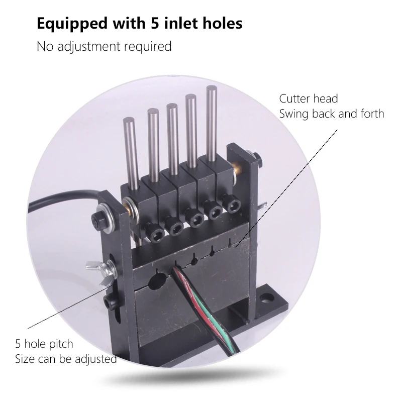 Imagem -05 - Máquina de Descascamento Manual Portátil do Fio Máquinas de Descascar do Cabo da Sucata 5-hole Novo 120 mm