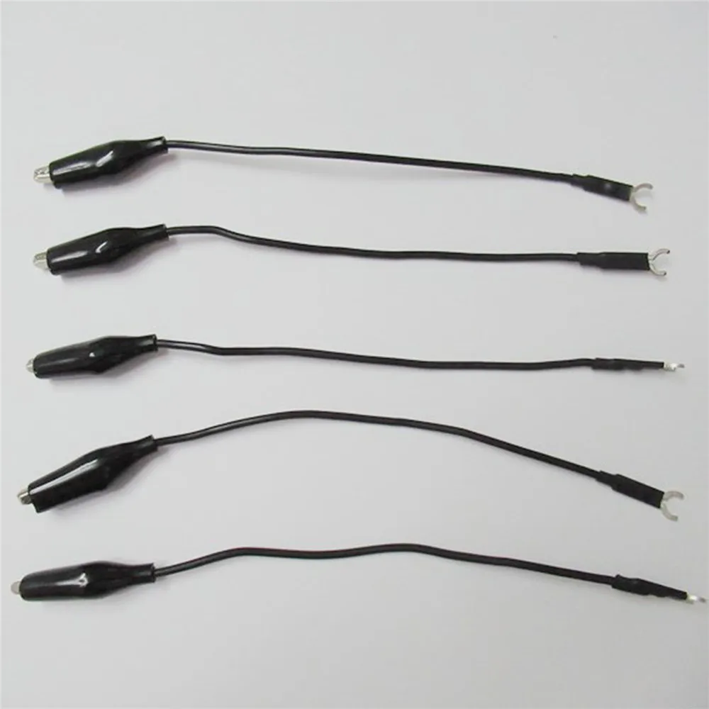 10pcs/set Oscilloscope Scope Probe Ground Wires Cable with Alligator Clip for Tektronix Ulead Oscilloscope Accessories