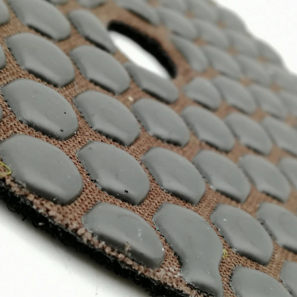 SHDIATOOL-Almofadas de polimento flexíveis, resina Bond Diamond, Black Buff, discos de lixa seca, diâmetro de 100mm ou 4 pol, 6PCs