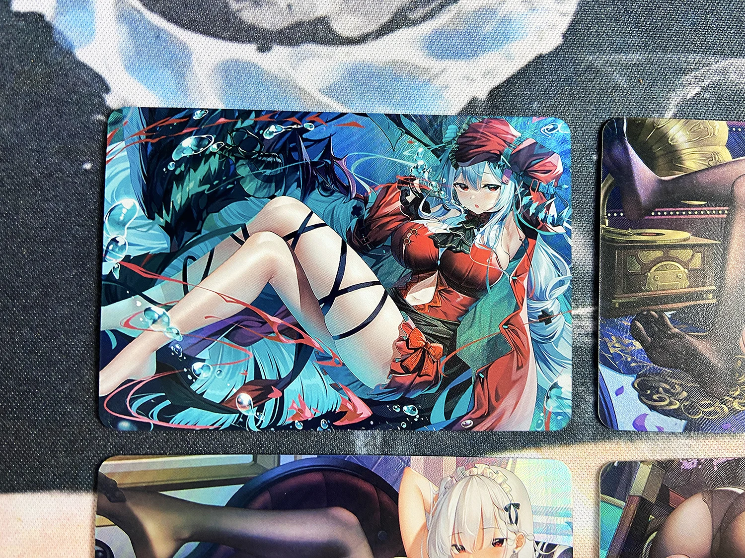 9pcs/set ACG Beauty Fgo Collection Arknights No.4 Sexy Girls Refraction Hobby Collectibles Game Anime Collection Cards