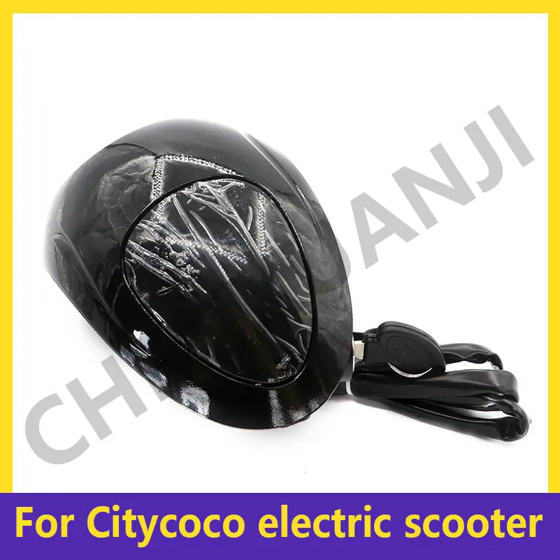 For Citycoco Electric Scooter Angel Eye 48V Speed Power Meter Accessories Headlight Horn Key  Lock Kit