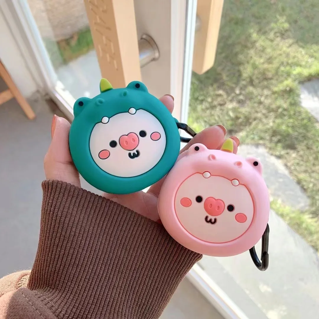 لطيف الكرتون خنزير سماعة غطاء لسامسونج غالاكسي براعم برو حافظة سيليكون ل غالاكسي براعم لايف براعم 2 سماعة صندوق