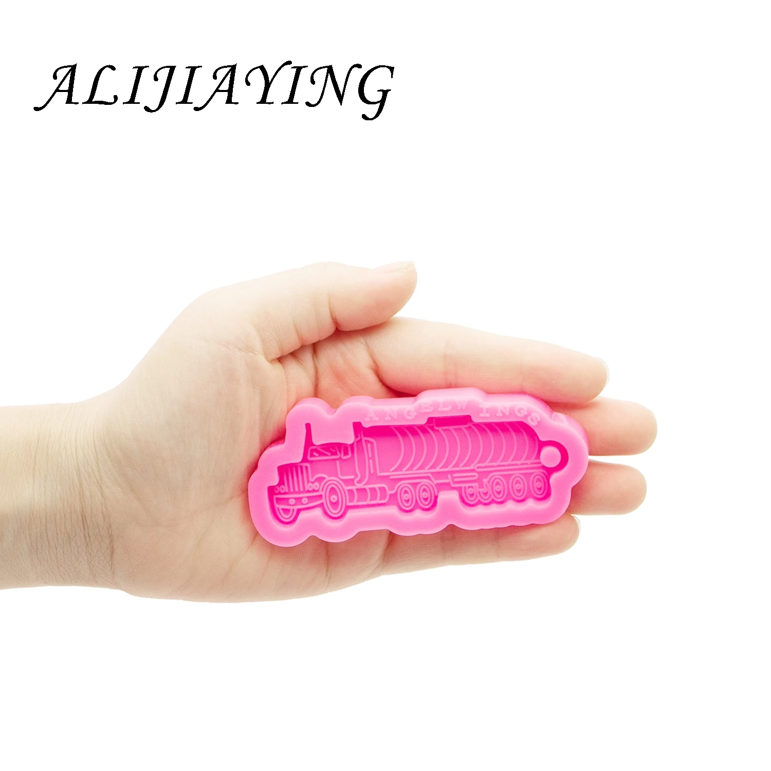 Shine Inside Resin Train Mold Silicone Moulds DIY for Keychain Epoxy Jewellery Making DY0711