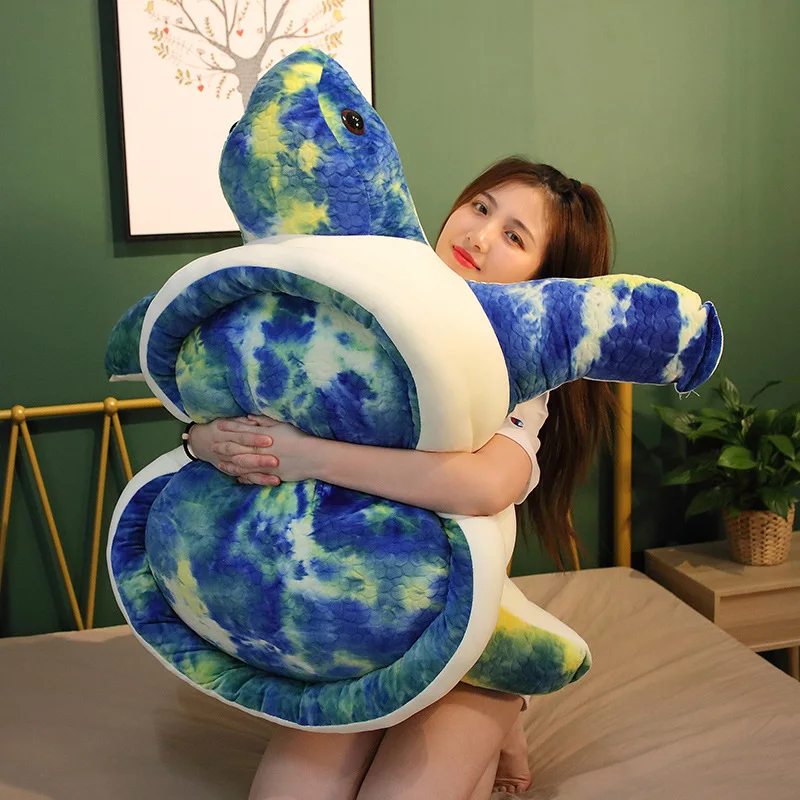 

1pc 35-80cm Colorful Plush Tortoise Toy Cute Turtle Plush Pillow Big Stuffed Cushion for Girls Baby Vanlentine Gift