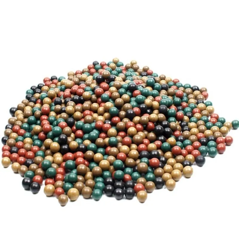 100 Pcs 8-9mm Slingshot Beads Bearing Mud Balls Safety Non-toxic Slingshot Ammo Solid Clay Balls For Outdoor Hunting Shooting