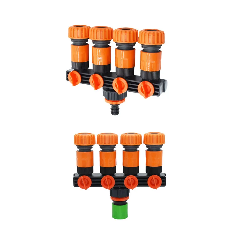 

Garden Hose 4-Way Tap Garden Tap Water Splitter Garden Water For 1/2 3/4 Hose Connector 16mm 20mm 1PCS