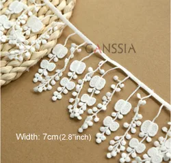 Width:7cm&11.5cm Beautiful Macrame Desgin Laces Water-Soluble Polyester Lace for Sewing Scrapbooking Accessories(KK-567)