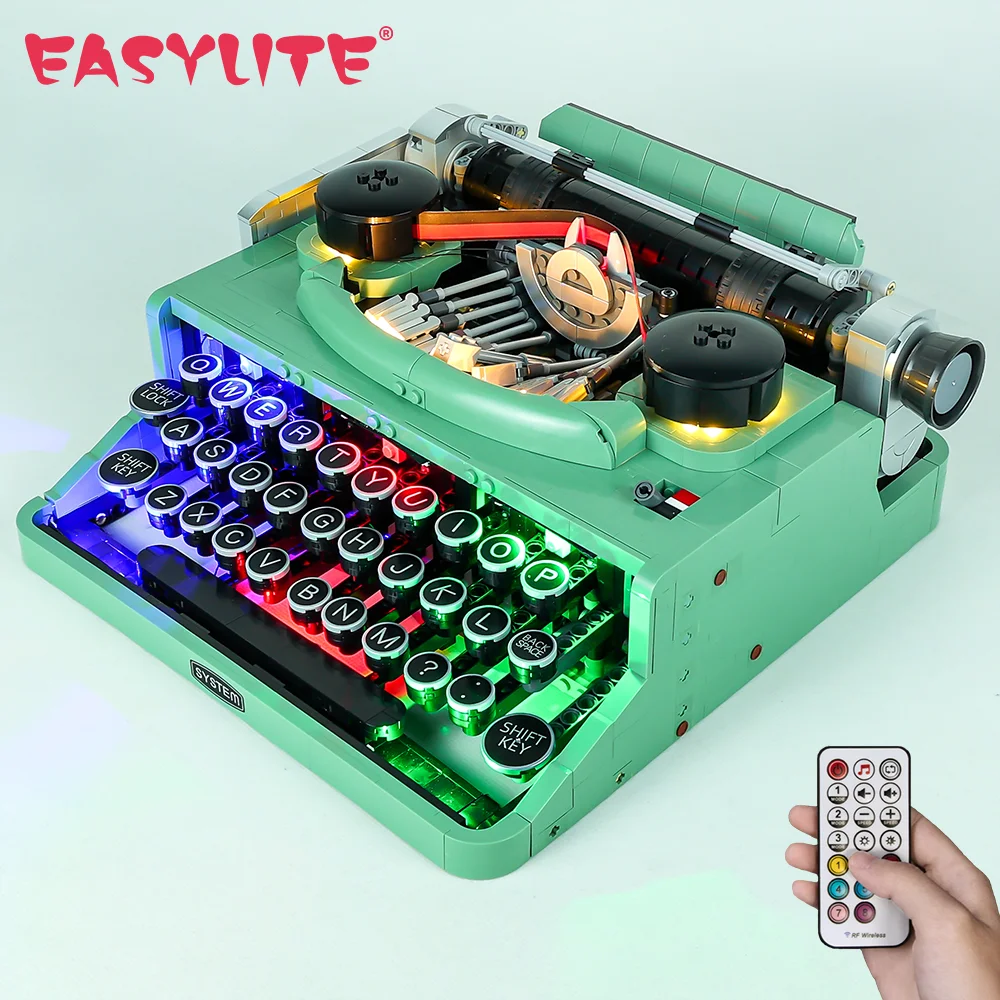 

EASYLITE Led Light Set For Ideas 21327 Typewriter Building Blocks DIY Toys Blocks Only Bricks Lighting Kit No Model