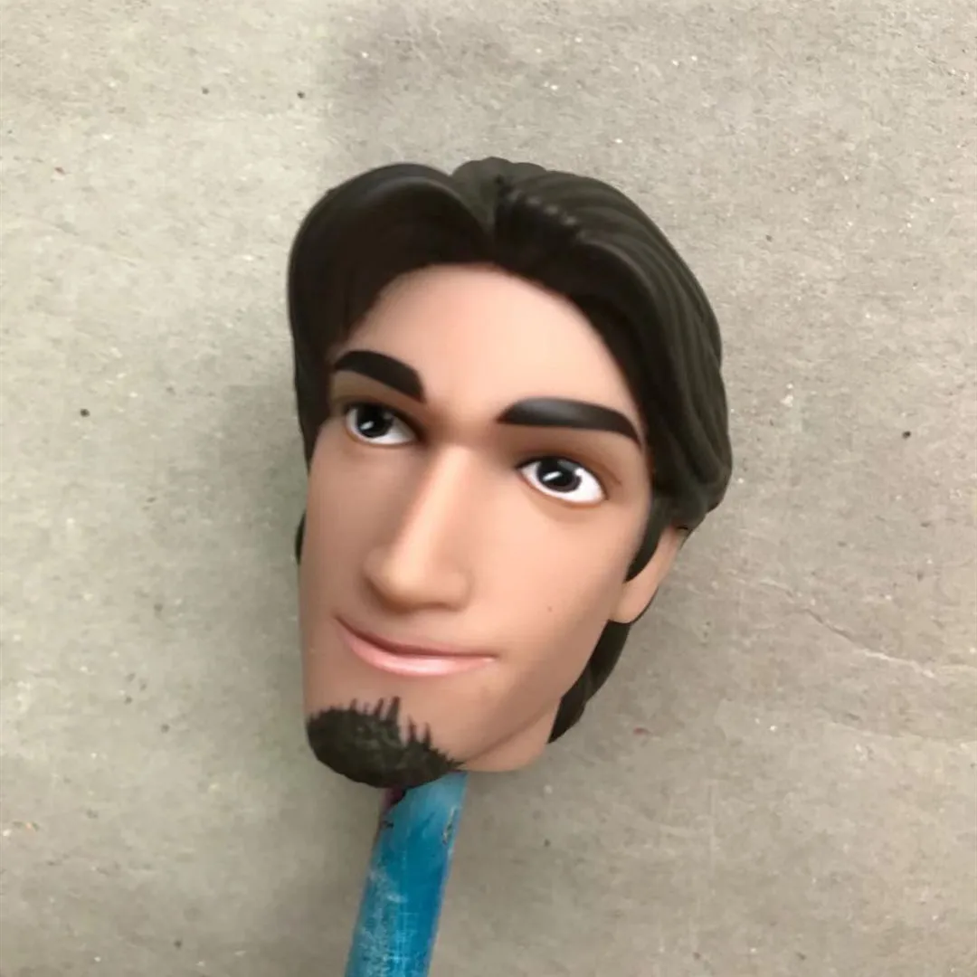 Rare Male Doll Ken Head Collection Original Doll Toy Figures Good Makeup Face Prince Man Doll Head DIY Dressing Accessories