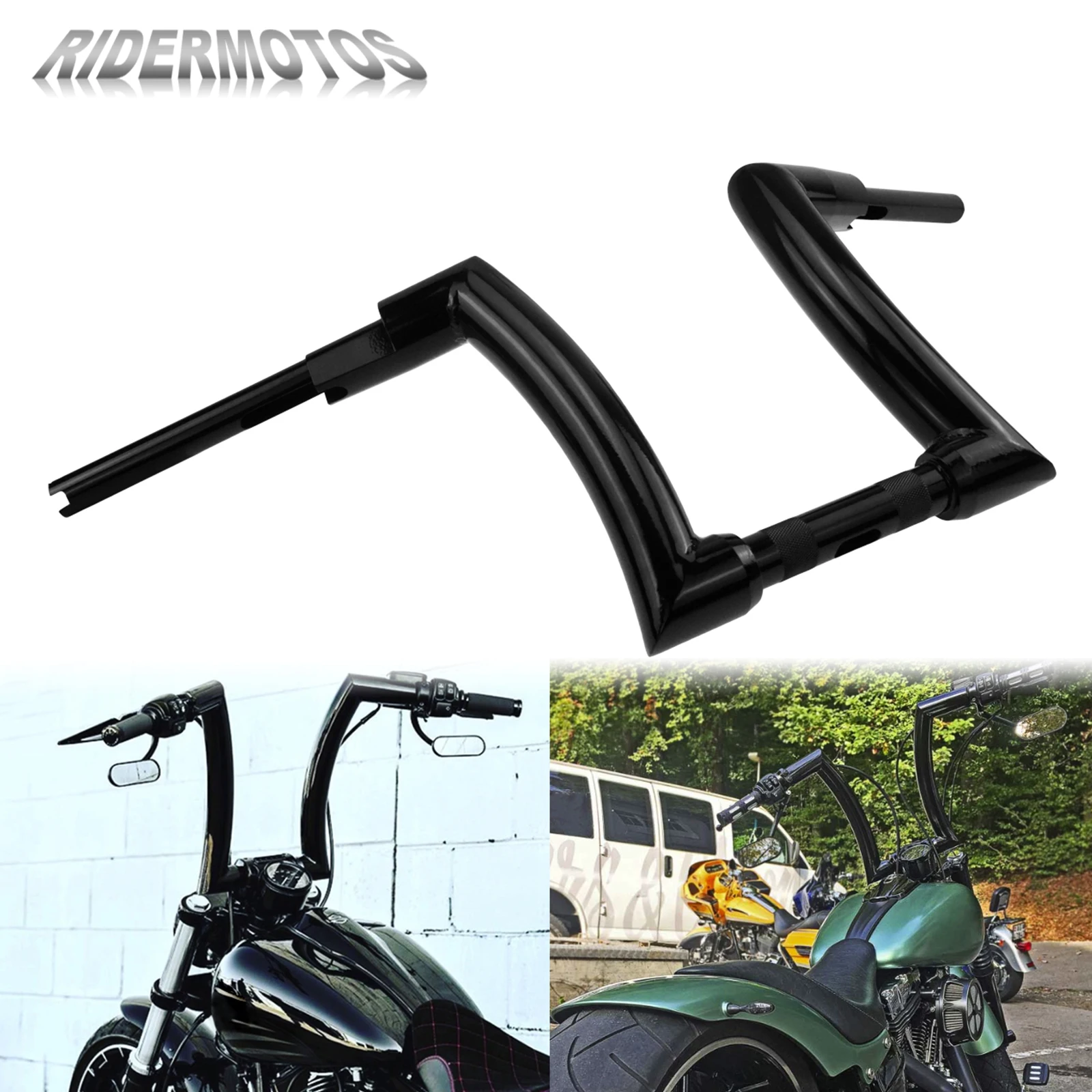 

Motorcycle 12" 14" 16" Bar Handlebars Drag Handlebar For Harley Heritage Softail Classic Fat Boy Night Train FXSTC FXST 15-2020