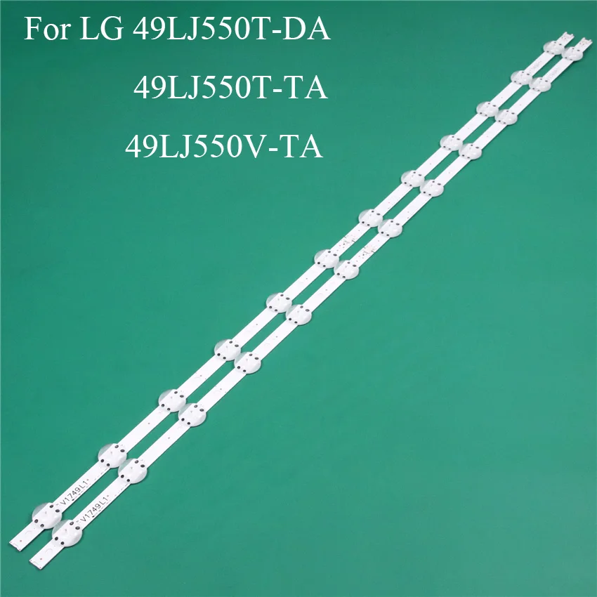 

LED TV Illumination Part Replacement For LG 49LJ550T-DA 49LJ550T-TA 49LJ550V-TA LED Bar Backlight Strip Line Ruler V1749L1 2862A