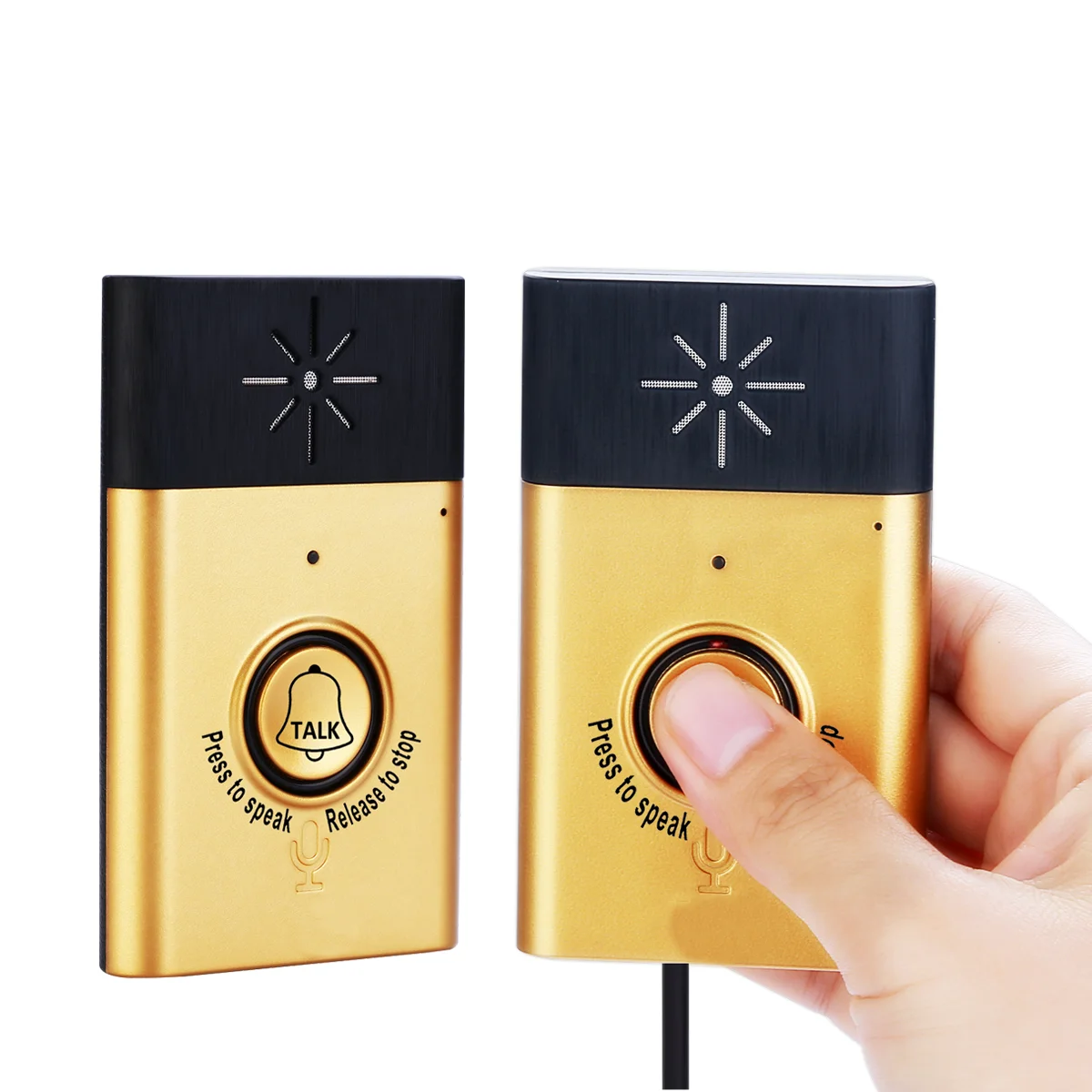 

Wireless Voice Intercom Door Phone Press To Talk Doorbell