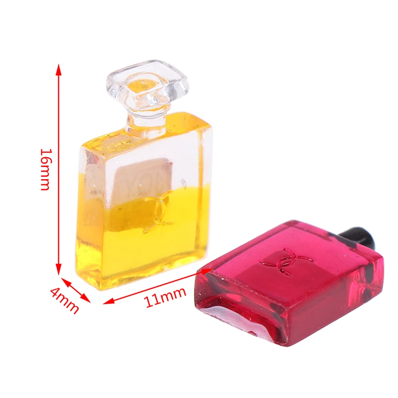 6Pcs Miniatuur 1/12 Schaal Poppen Huis Parfum Meubels Model Mini Poppenhuis Meubels Pop Slaapkamer Bad Speelgoed Accessoires