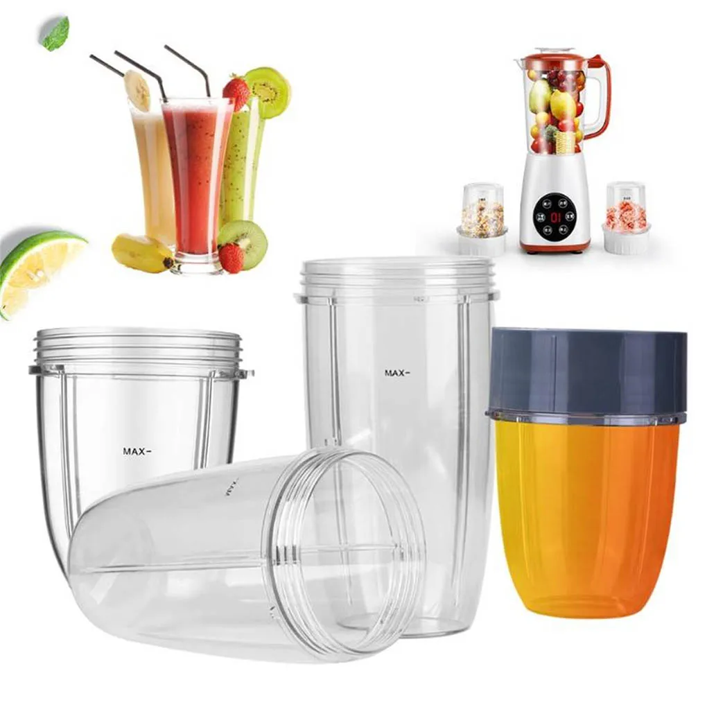 Nutribullet 주방 도구용 교체 가능한 머그잔 블렌더, 투명 컵, 18OZ 주서기 컵, 투명 액세서리 교체