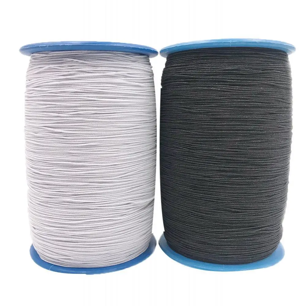 60%  Dropshipping!!500m 2 Rolls 0.5mm Elastic Latex Thread Line Rope Clothes Sewing Accessories