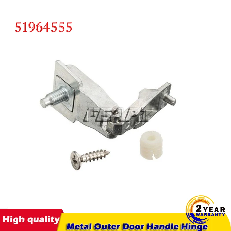 Chrome Metal Outer Door Handle Hinge Repair Driver Passenger Side Replacement Repair Kit For Fiat 500 Car OS / NS 51964555