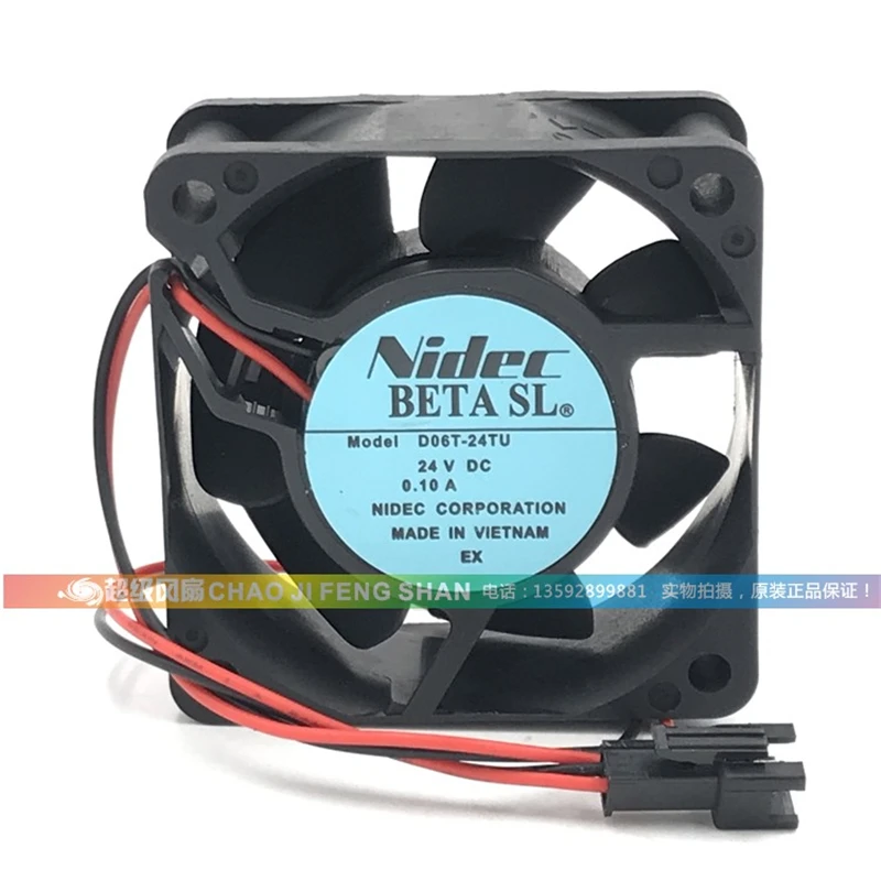 

New original 6025 6CM inverter cooling fan 24V 0.1A D06T-24TU