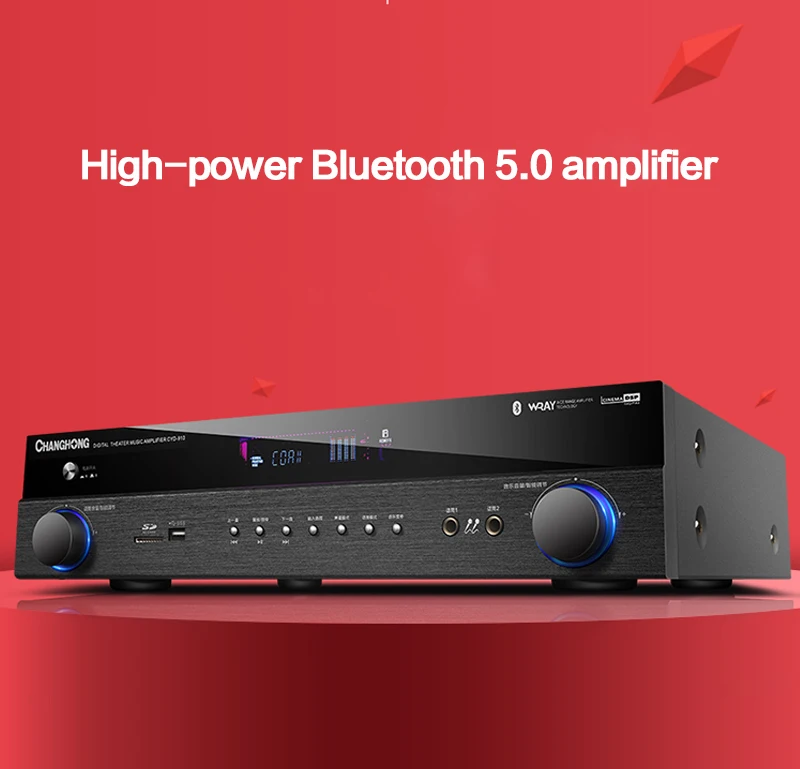 KYYSKB 500 Вт/650 Вт 220 В, импортный сабвуферный усилитель Bluetooth 5,1, высокомощный Профессиональный Hifi Цифровой усилитель