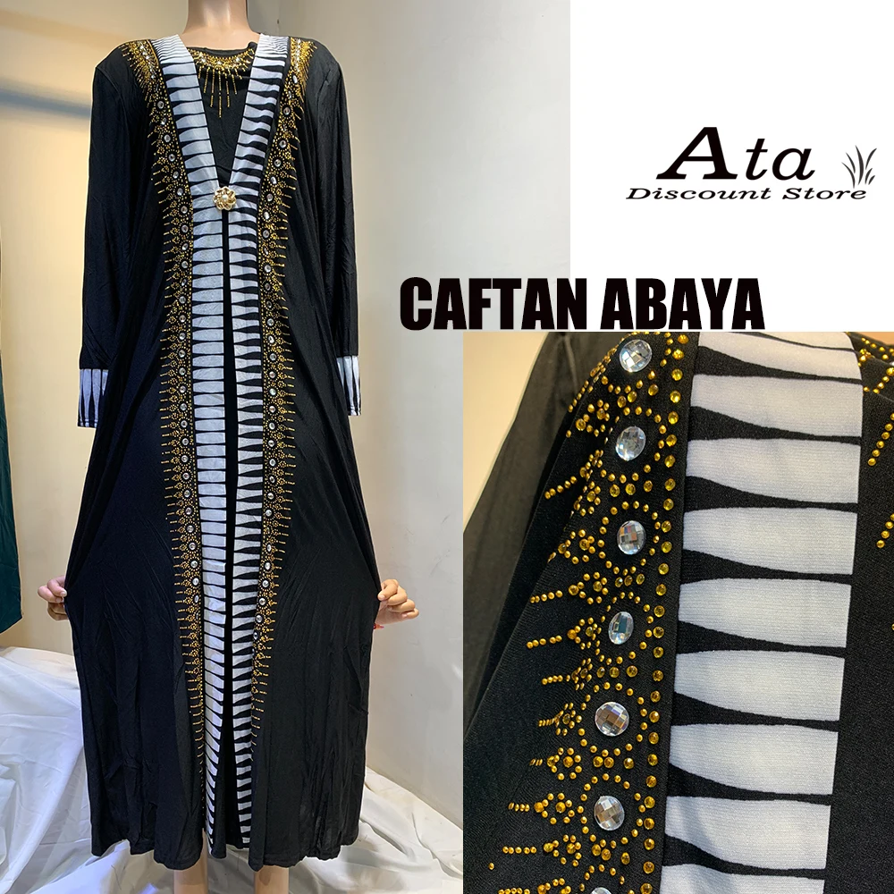 Abito lungo Femme Musulmane musulmano Abaya Dubai Islam caftano Marocain turchia Djellaba abito allentato nero Kimono prega abbigliamento donna