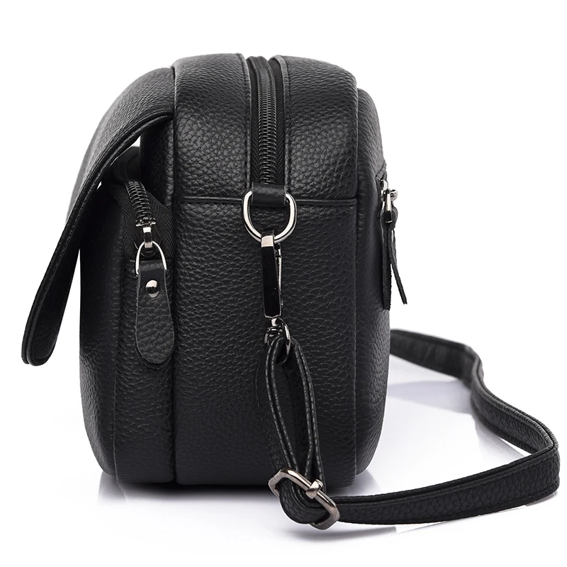 Genuine Leather Real Cowhide Women\'s Casual Fashion Bag Women Messenger Bag Small Shoulder Bag Crossbody Bags for Women Handbags