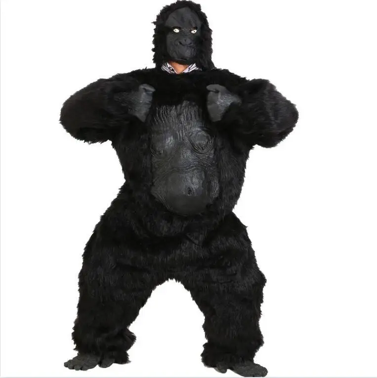 Ape Gorilla Cosplay Costume for Adult, Halloween Mask, Horror Mask, Carnival Party Props