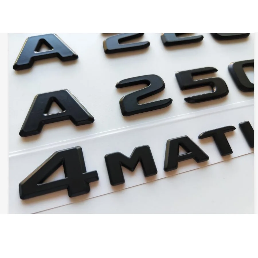 For Mercedes Benz Black W218 C218 X218 C257 C219 CLS53 CLS63 AMG Symbols V8 BITURBO 4MATIC Emblems Badges