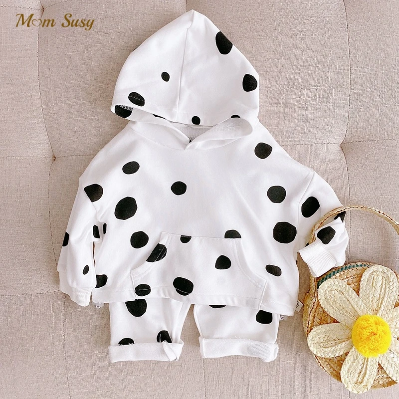 

Baby Girl Boy Clothes Set Hoodie and Pant 2pcs Infant Toddler Child Sport Set Tracksuit Cotton Spring Autumn 1-7Y