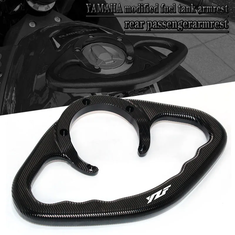 Motorcycle CNC Passenger Hand Grip Tank Grab Bar Handles Armrest For  YZF-R1 YZF-R3 YZF-R6 YZF-R25 YZF R1 R3 R6 R25 YZFR1