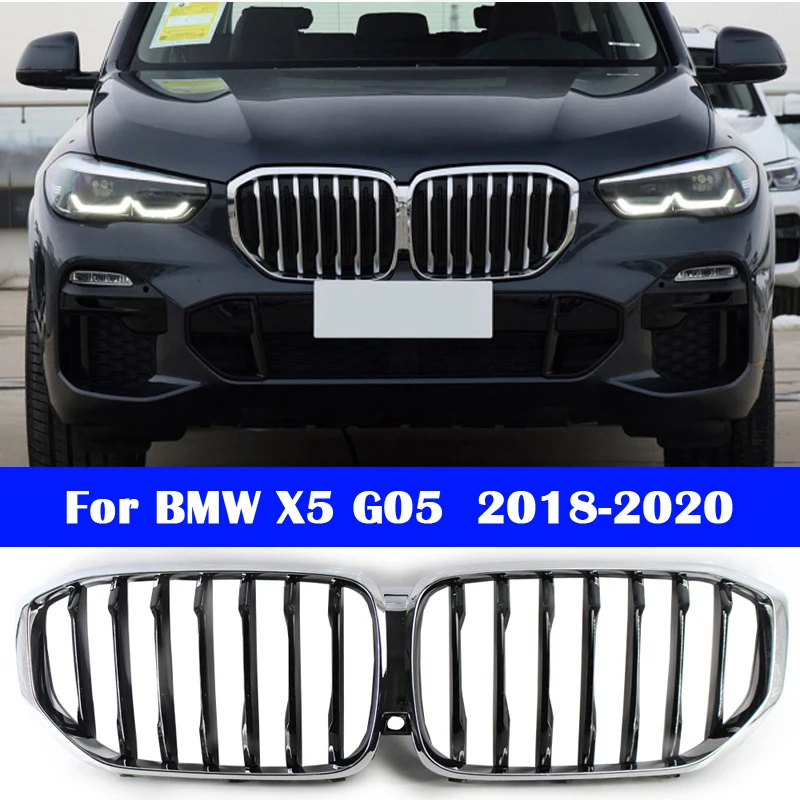 

Автостайлинг для BMW X5 G05 2018-2020, средняя решетка из АБС-пластика, передний бампер, решетка для автомобиля, вертикальная решетка