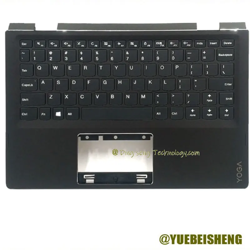 

YUEBEISHENG New for Lenovo YOGA 310-11 yoga 310-11ia IdeaPad 2in1-11 Flex 4-1130 palmrest US keyboard upper cover,Black