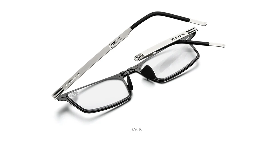 FONEX Photochrome Grau Anti Blau Blocking Folding Lesebrille Männer Frauen 2021 Hyperopie Leser Schraubenlose Brillen LH015 – Detail 11