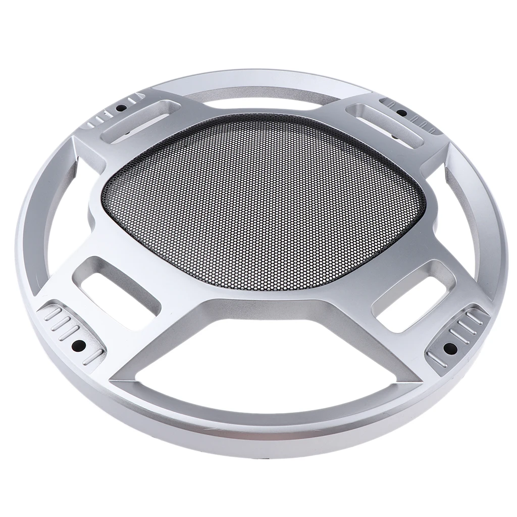 12 Inch White Car Speaker Grill Metal Cold Rolled Steel Enclosure