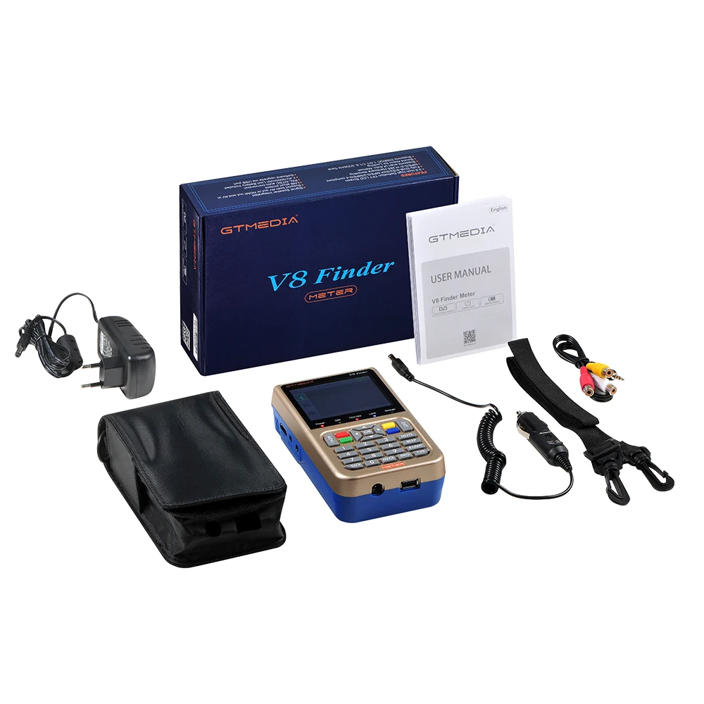 Freesat V8 Finder Mètre DVB-S2/S2X Numérique Satellite Finder Haute Définition Sat Finder Satellite Meter Satfinder 1080P