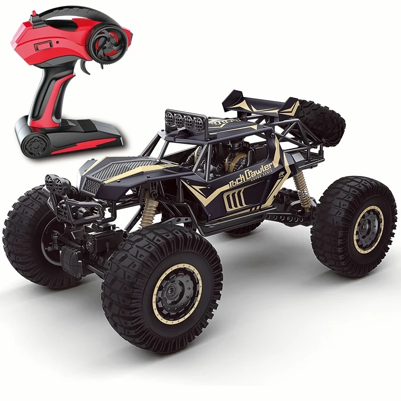 1:8 4WD RC Car Updated Version L50cm Vacuum Large Tire 2.4G Radio Control RC Car Toys Aluminum Alloy Car Body Strong Power Motor