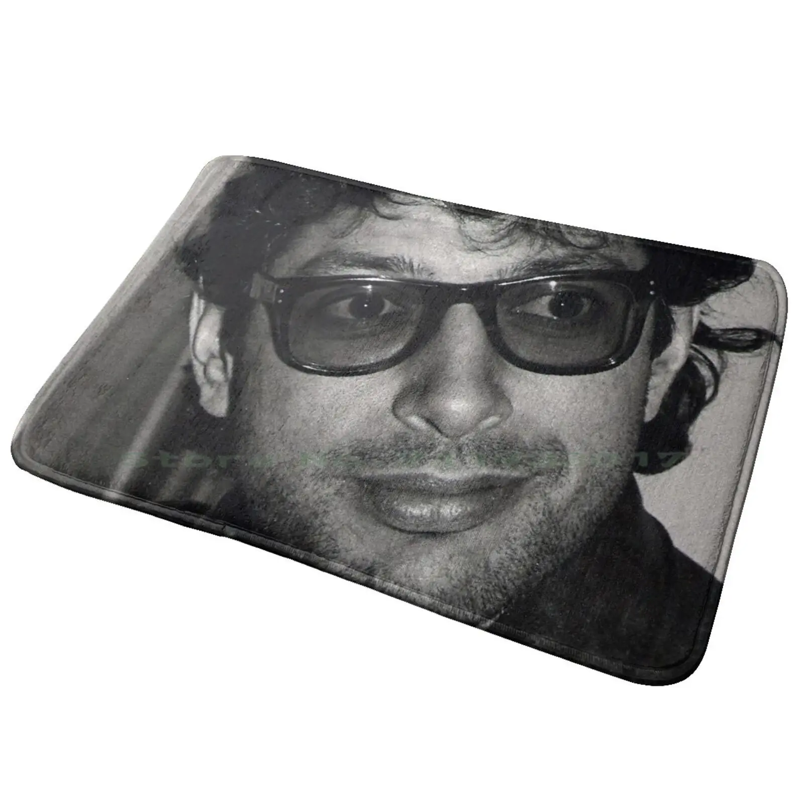 Jeff Goldblum Entrance Door Mat Bath Mat Rug Jeff Goldblum Black And White Vintage Retro 1980s Eighties Christmas Funny Humour