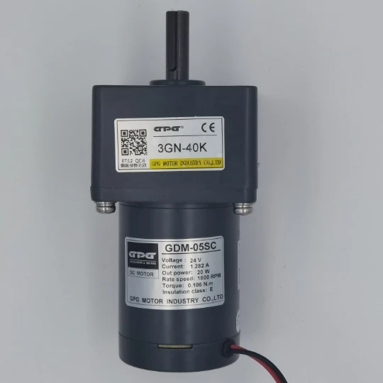 

GPG 3GN-40K 24v 1.282A 20W 1800RPM 0.103N.M dc motor