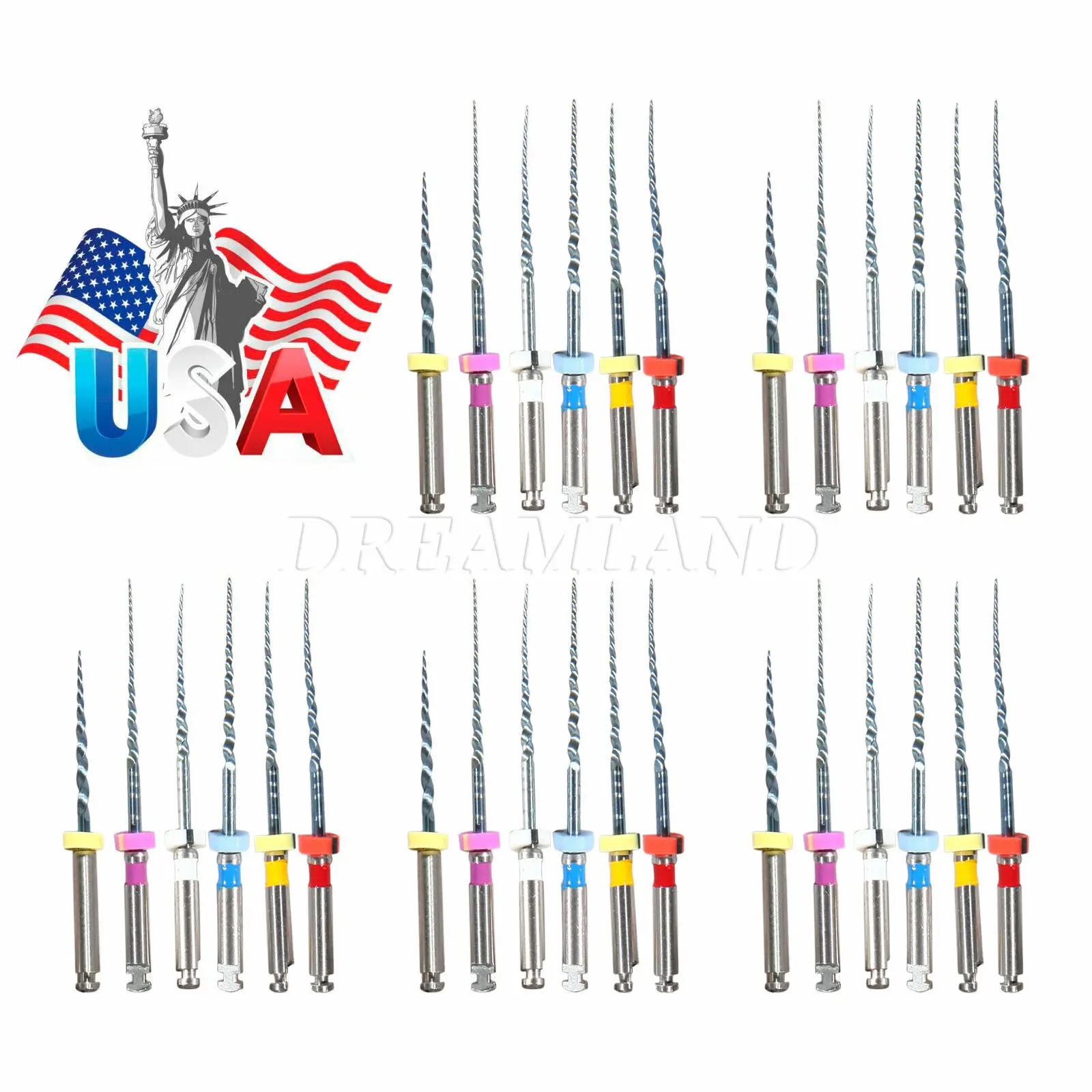 

5 Kits SANDENT Dental Endodontics Niti Files SX-F3 Size 25MM Mixed Engine Use