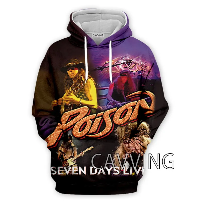 New Fashion Women/Men's  3D Print  Poison Band  Hoodies Hooded Sweatshirts Harajuku Hoodie Sweatshirts Tops Clothing